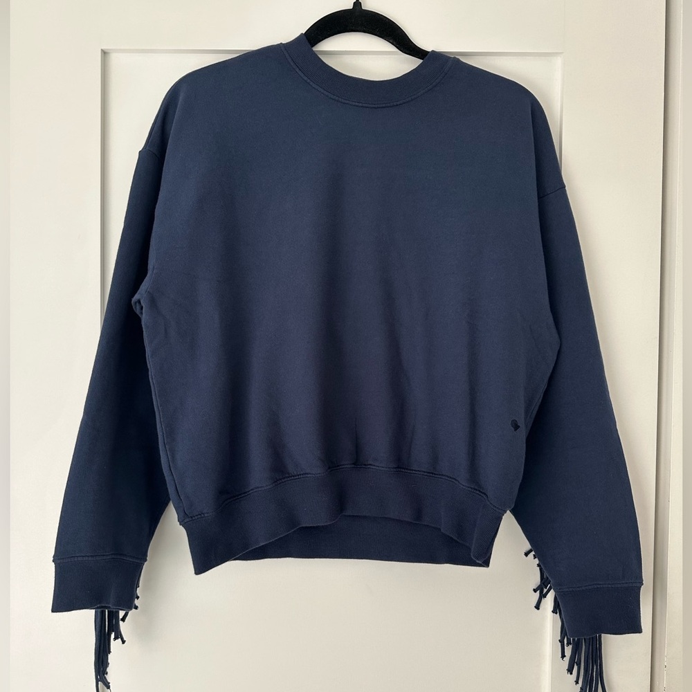 Clare V. Le Drop Fringe Navy Small